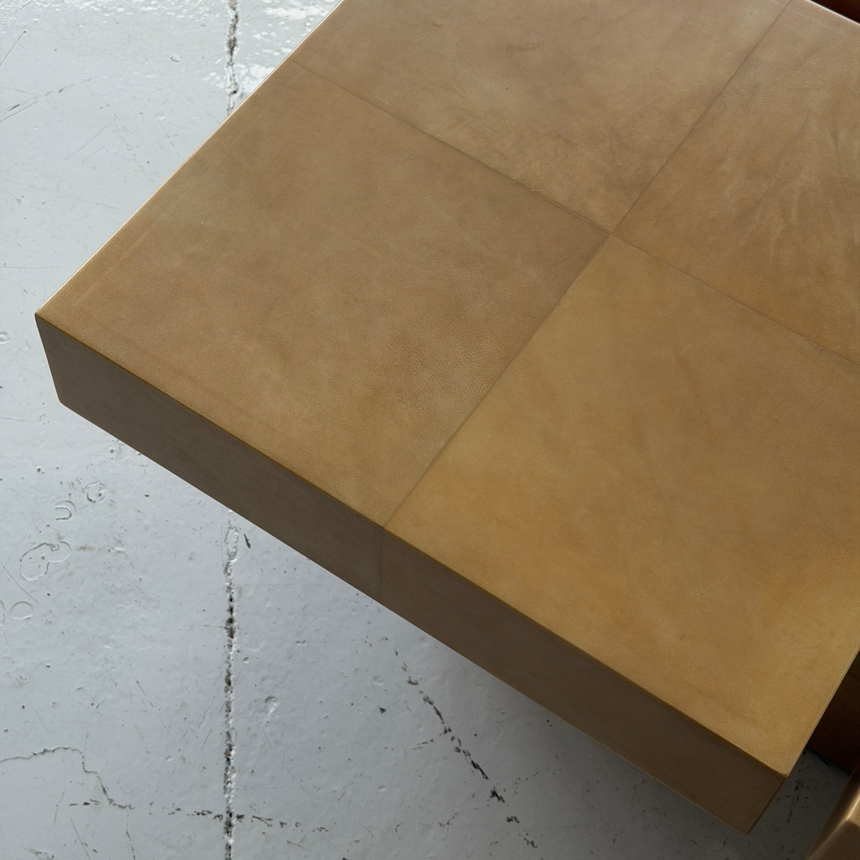 Lacquered Goatskin Coffee Table by Aldo Tura