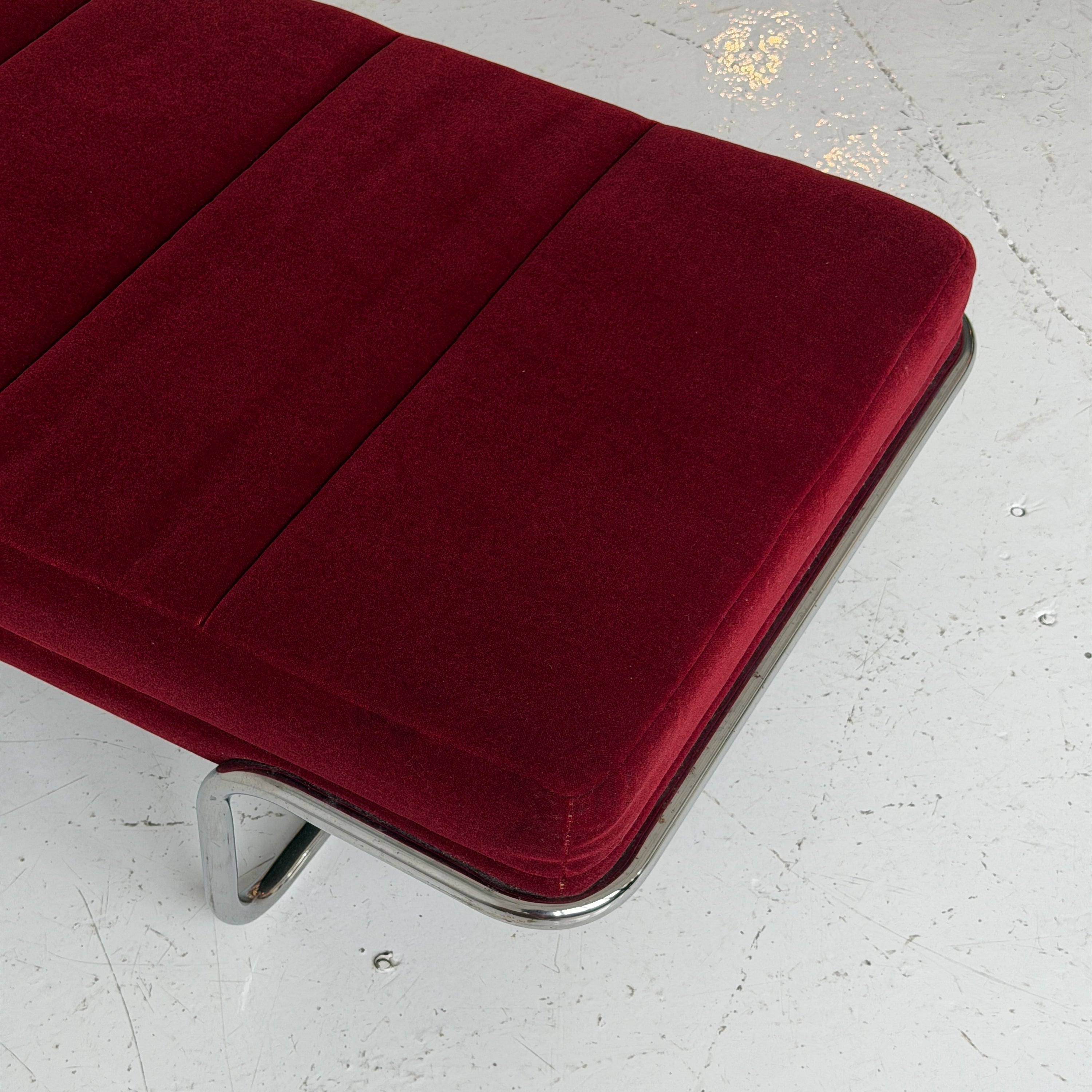Chrome Daybed by Brayton International in Mohair