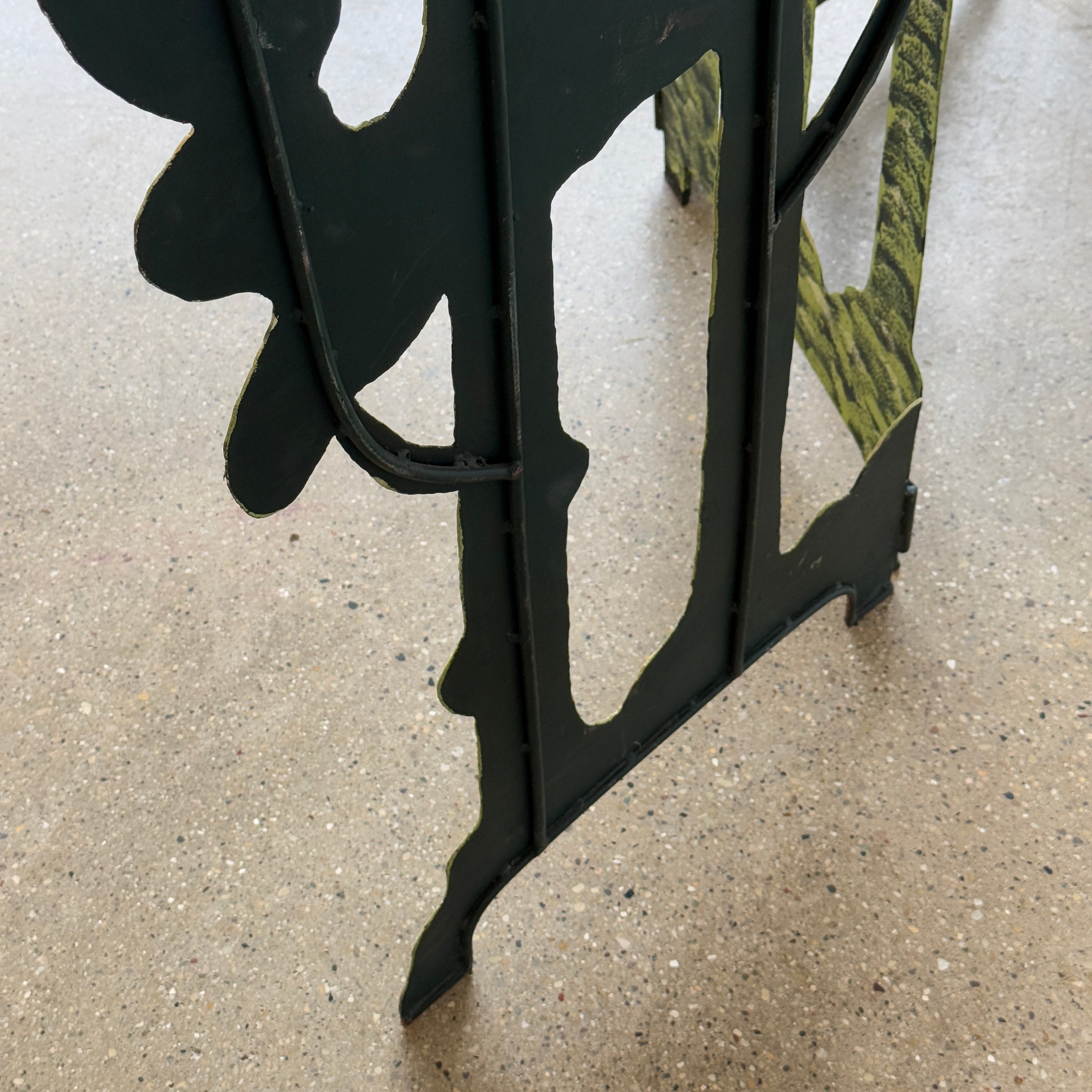 Sculptural Studio Made Metal Room Divider