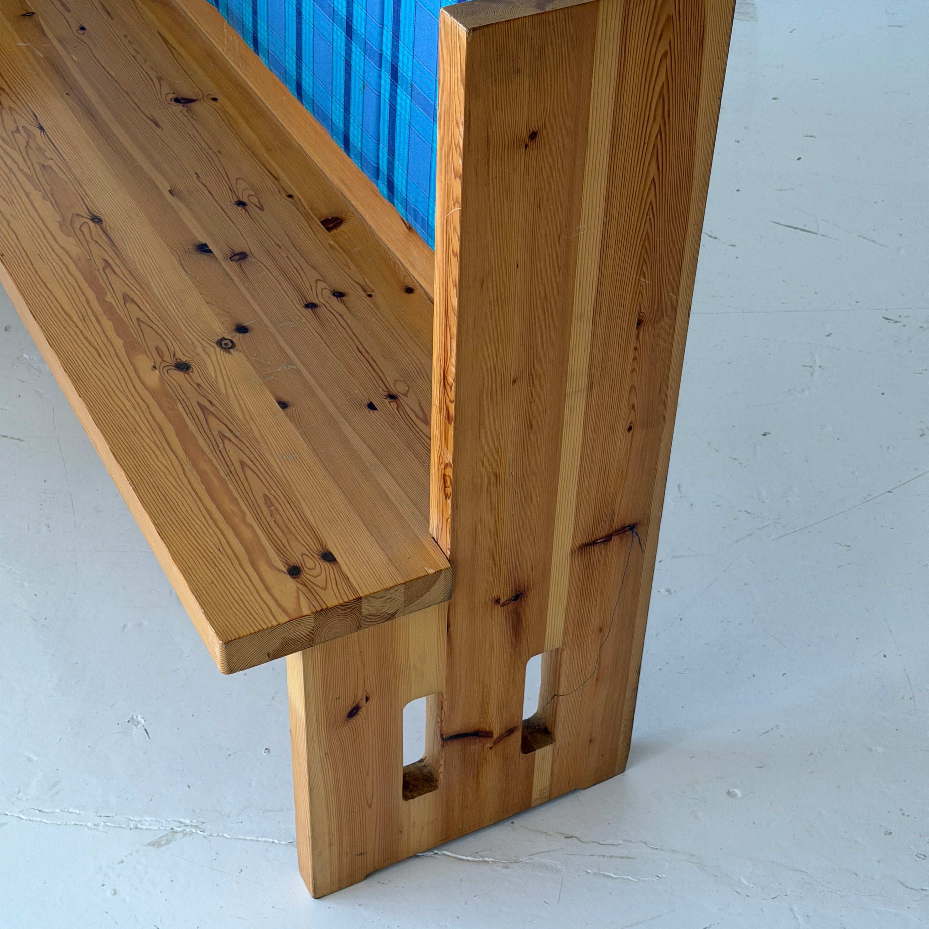 Swedish Pine Upholstered Banquette Benches