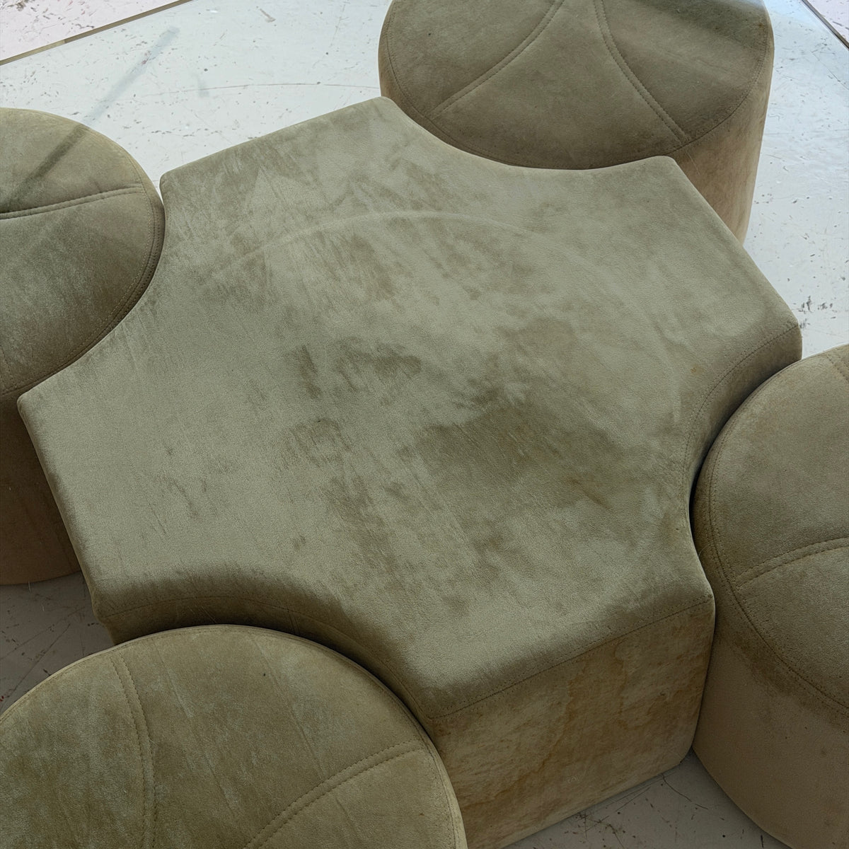 Coffee Table w/ Stools by Guido Faleschini for i4 Mariani