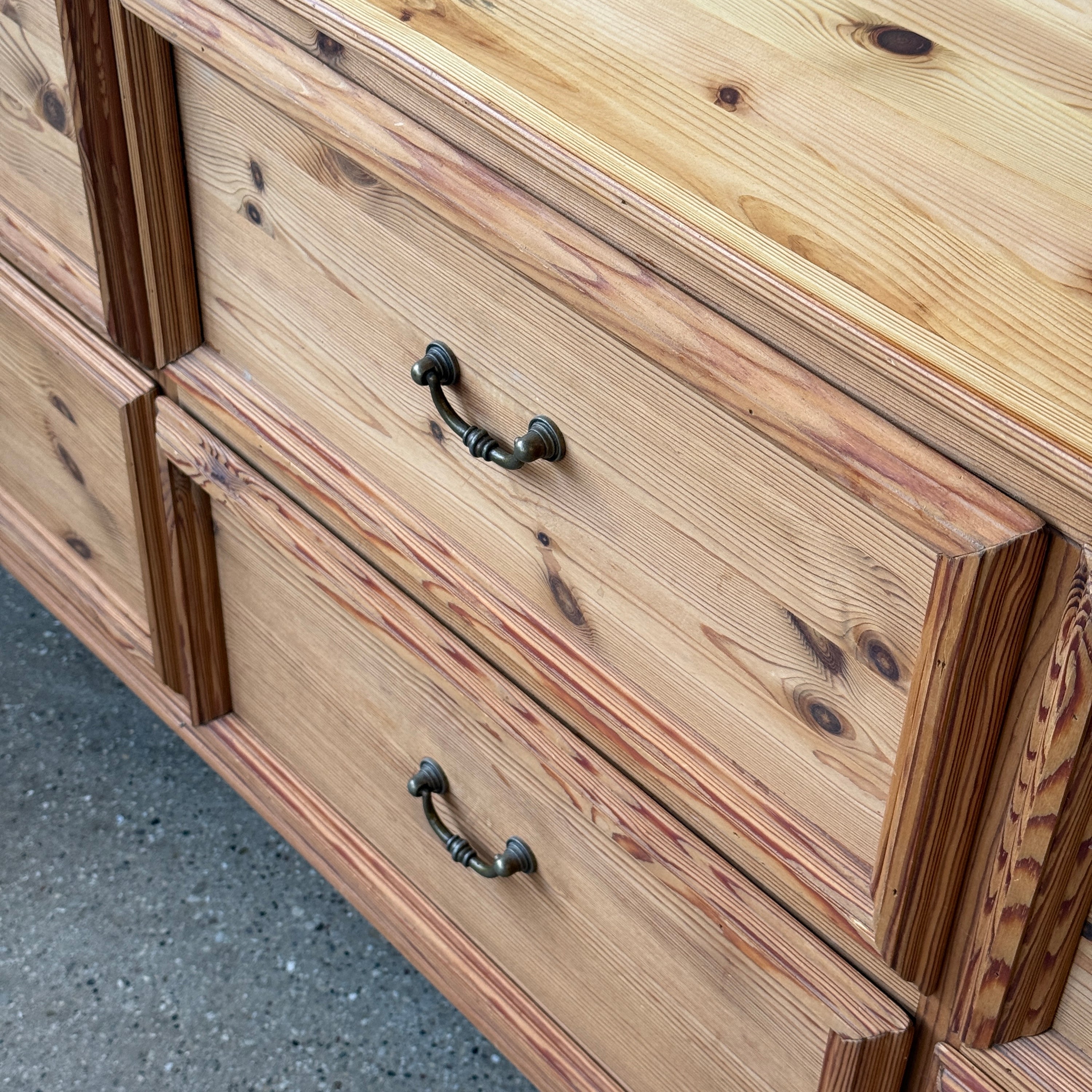 Swedish Pine Brutalist Dresser