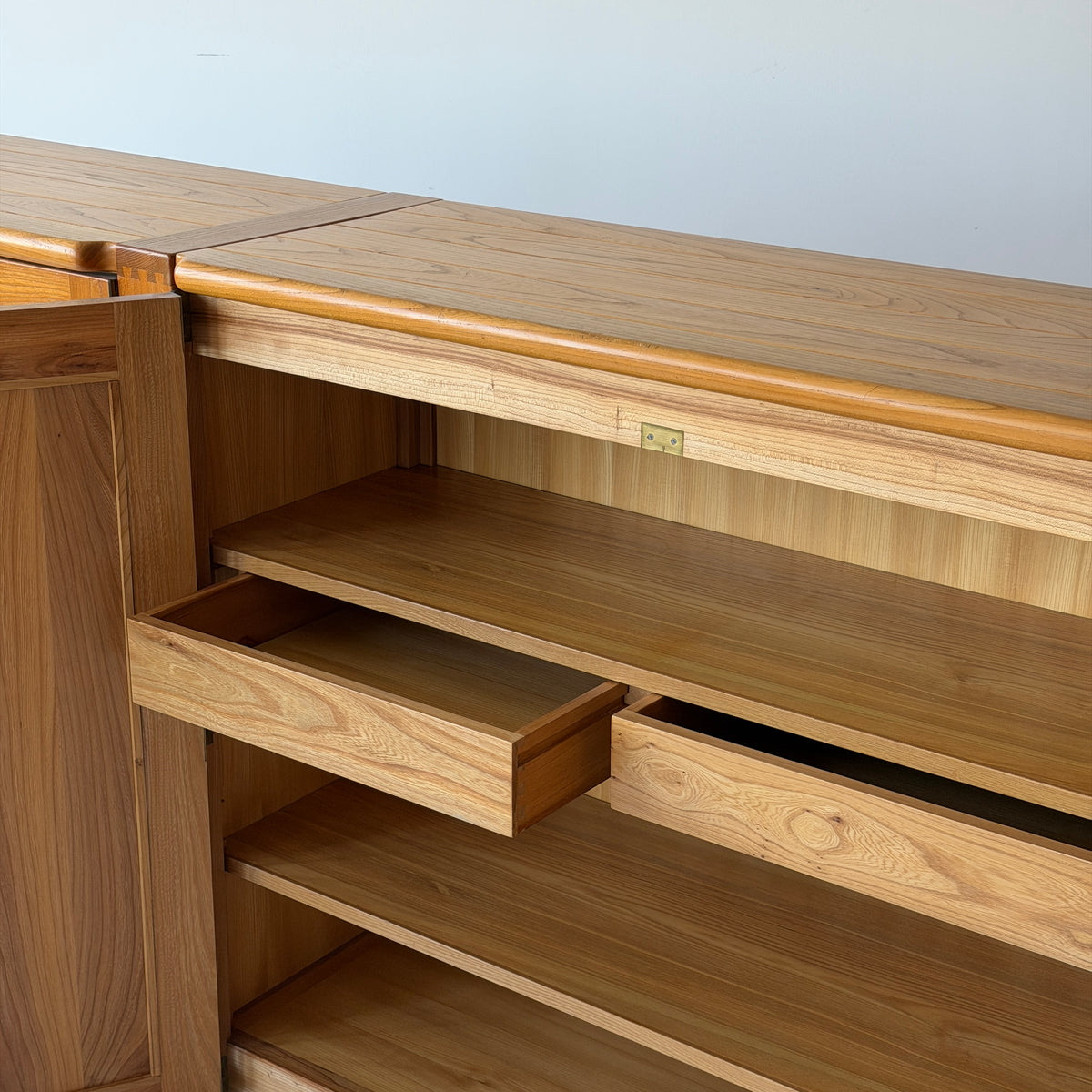 Belgian Monumental Blonde Wood Credenza
