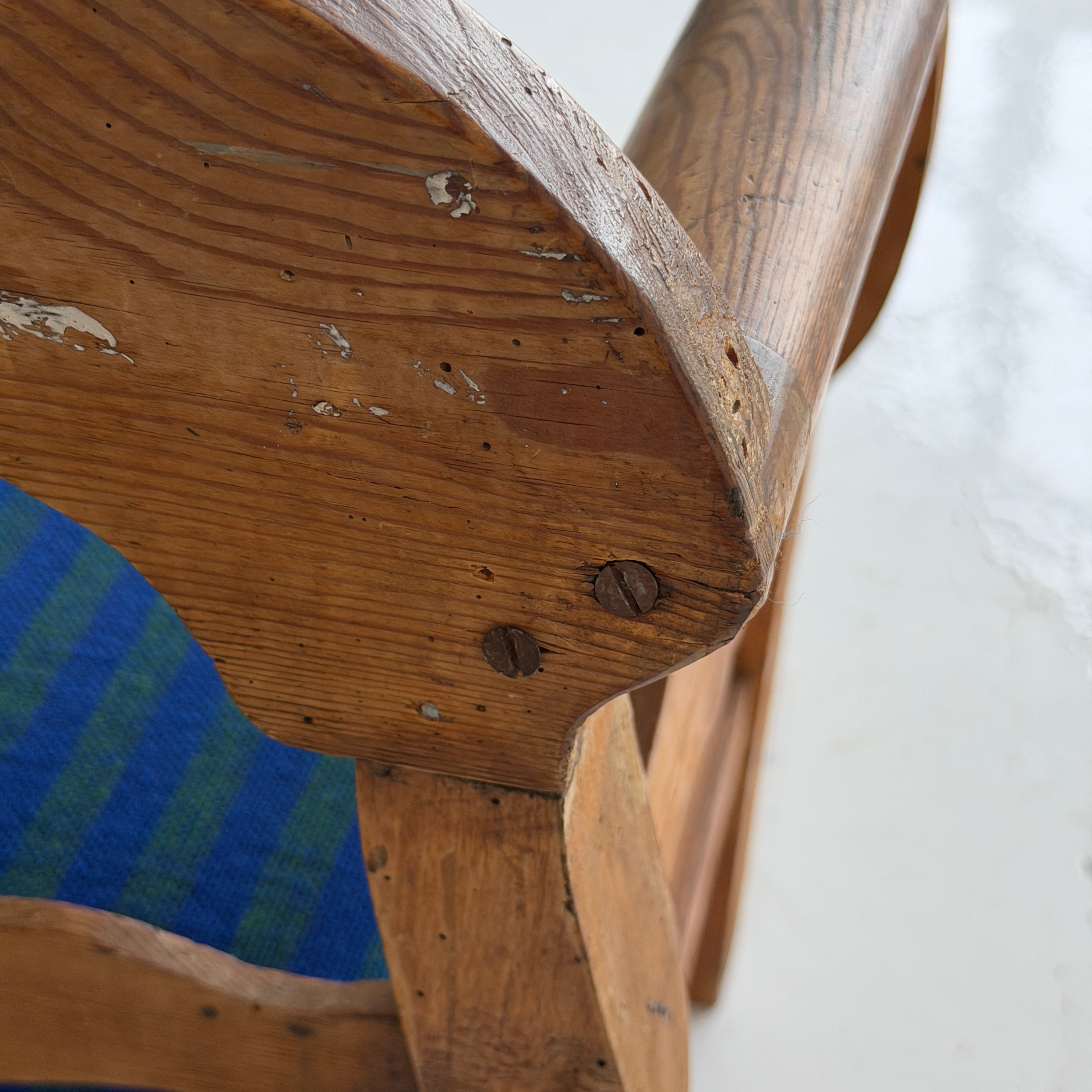 Primitive Swedish Pine Bench