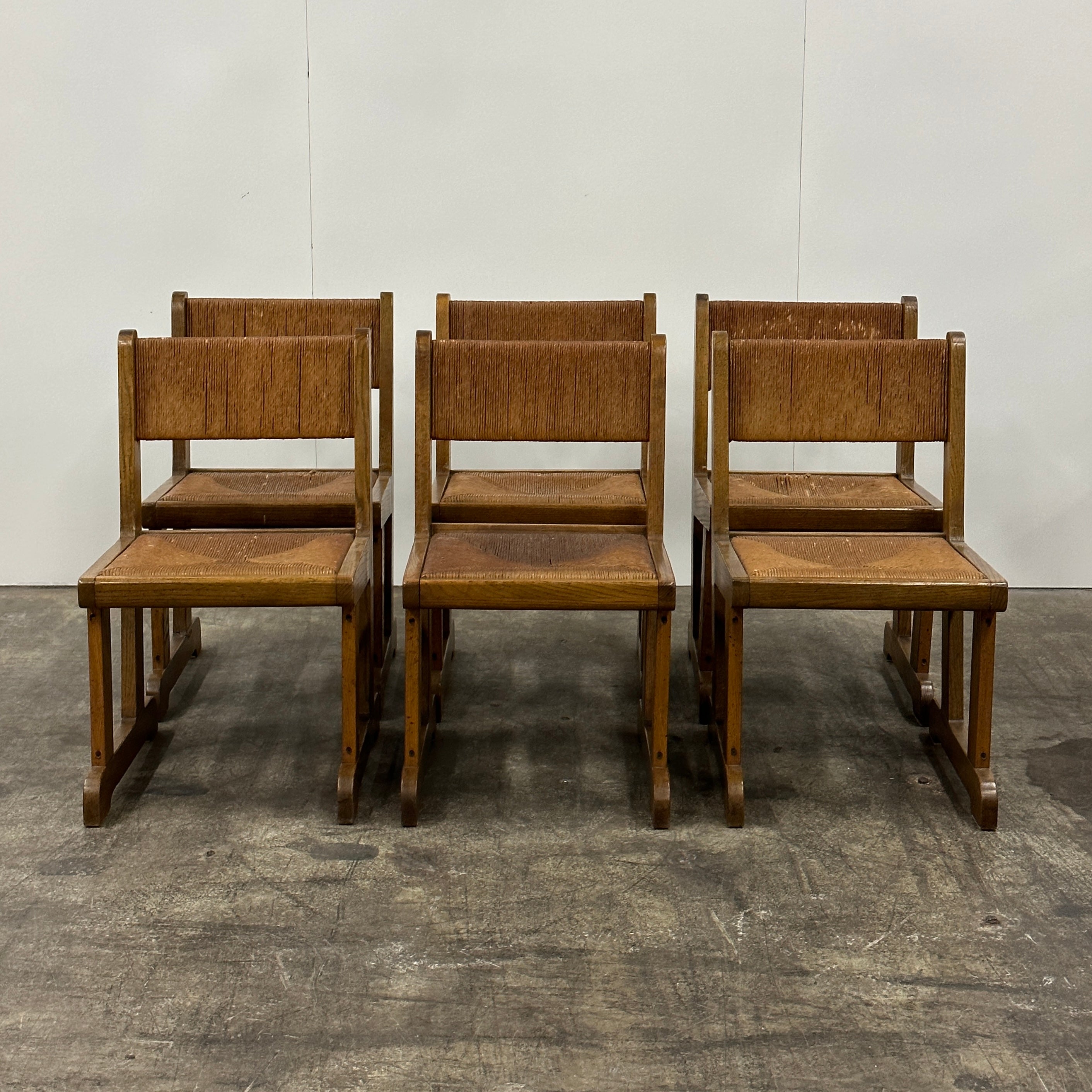Oak/Rush Dining Chairs