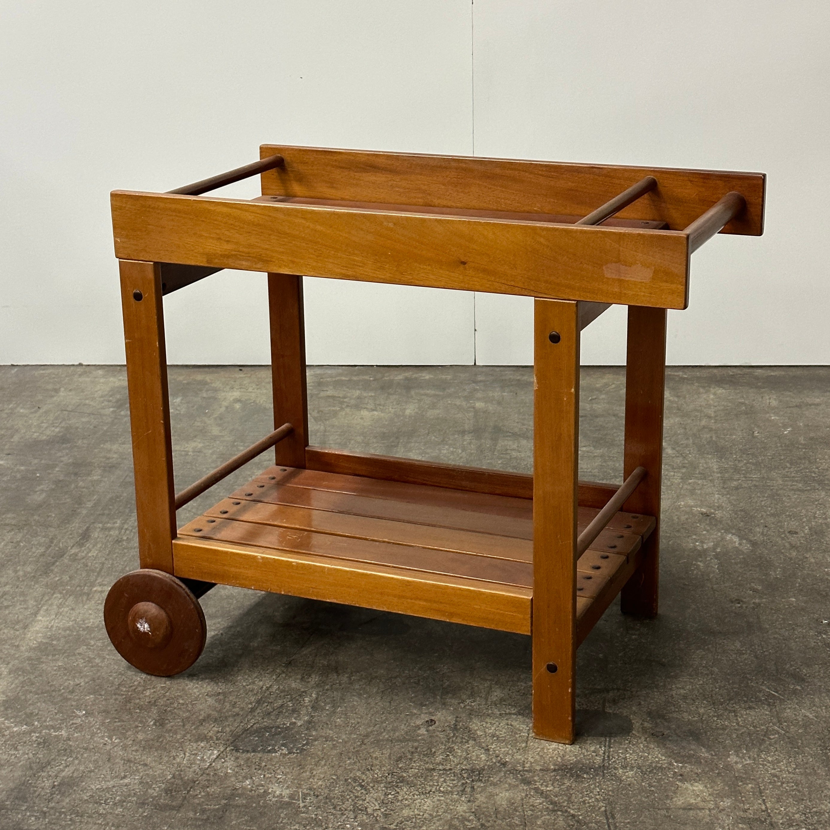 Chunky Wooden Serving Trolley