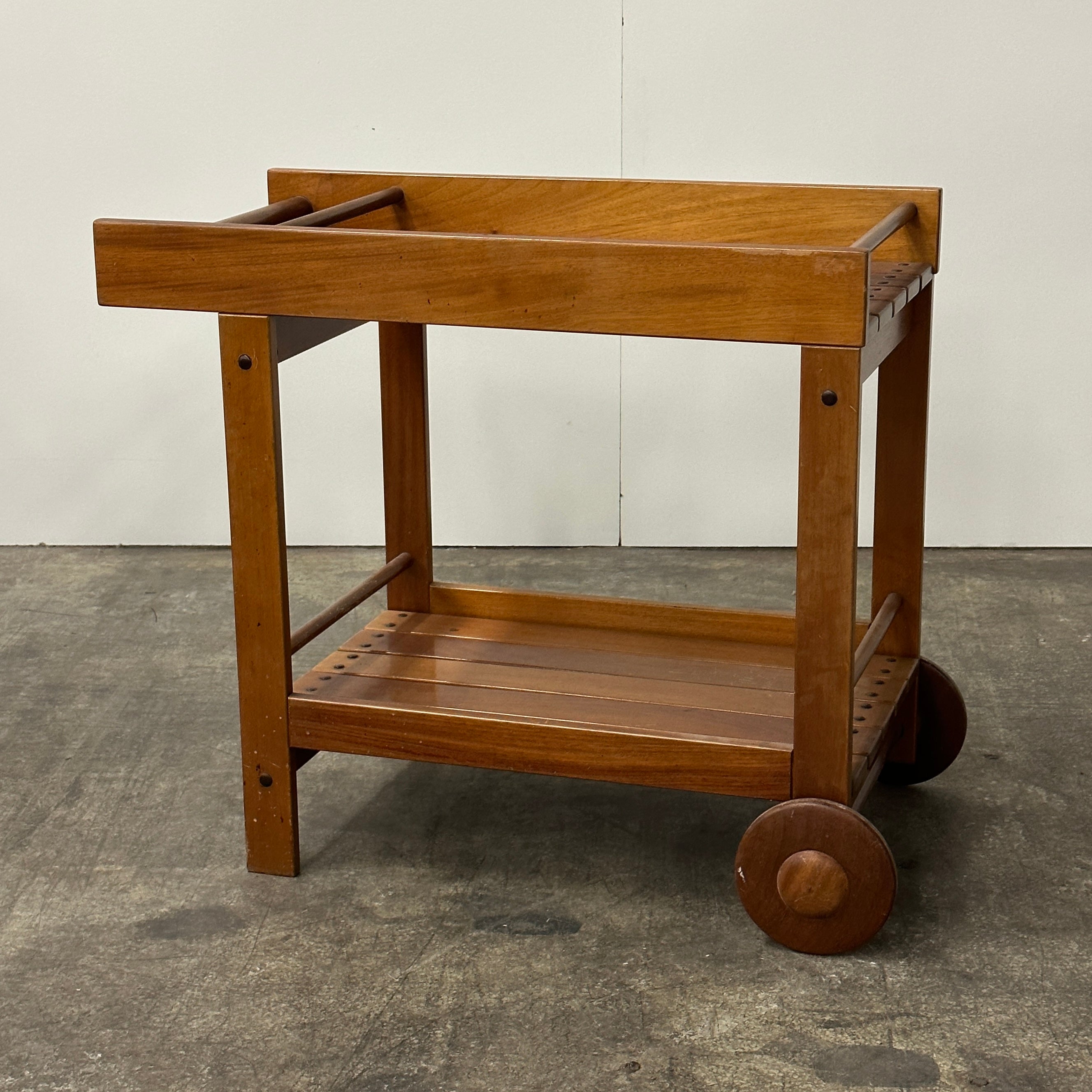 Chunky Wooden Serving Trolley