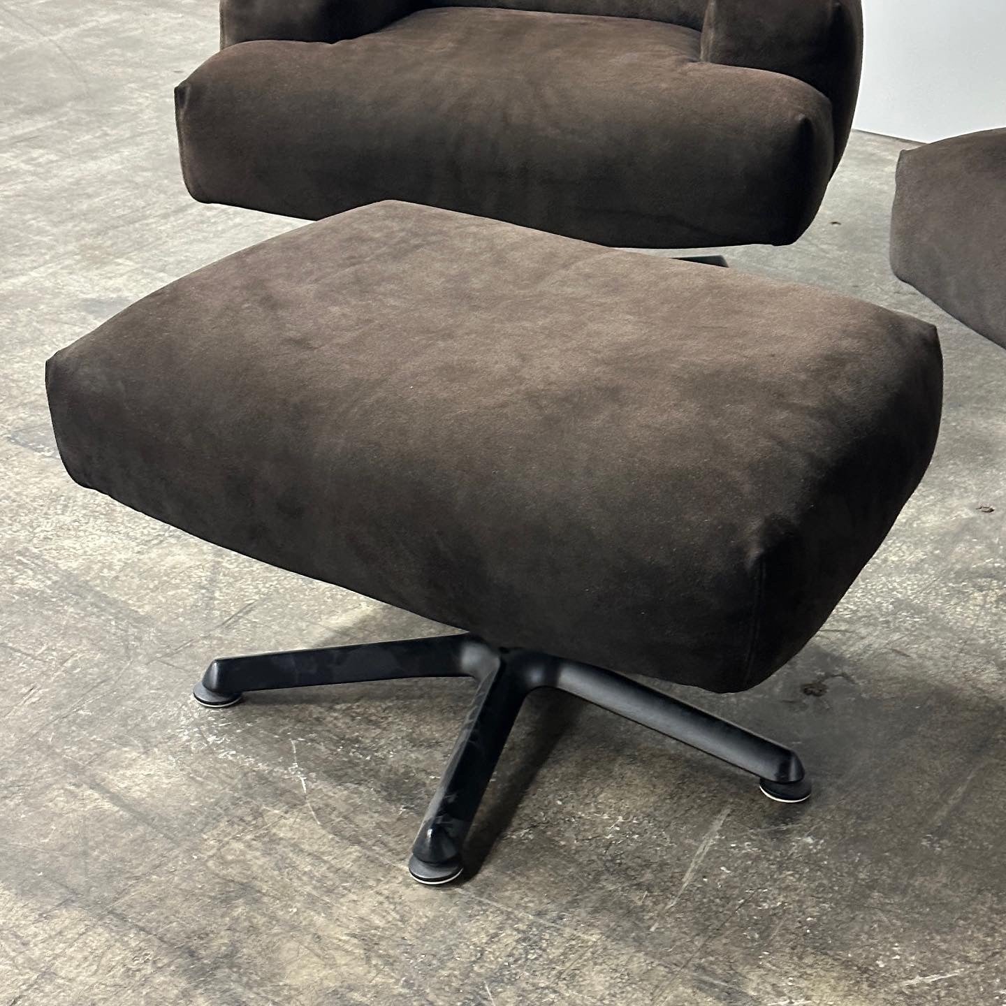 Chunky Armchairs + Ottoman by Walter Knoll for Brayton International