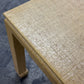 Grasscloth Parsons Style Dining Table