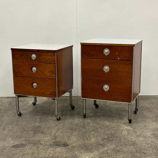 Nightstands by Raymond Loewy for Hil-Rom