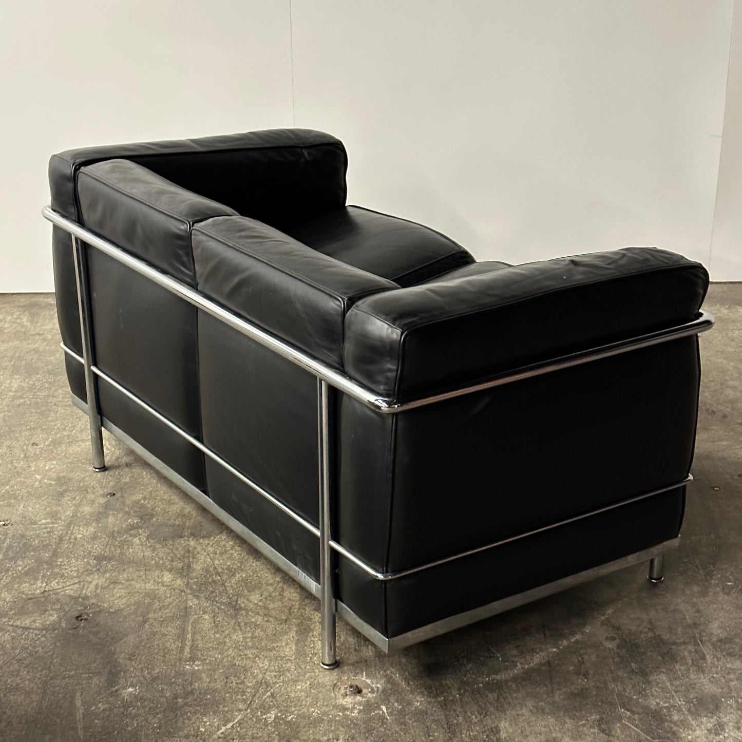 LC2 Petite Loveseat by Le Corbusier, Pierre Jeanneret, and Charlotte Perriand for Cassina