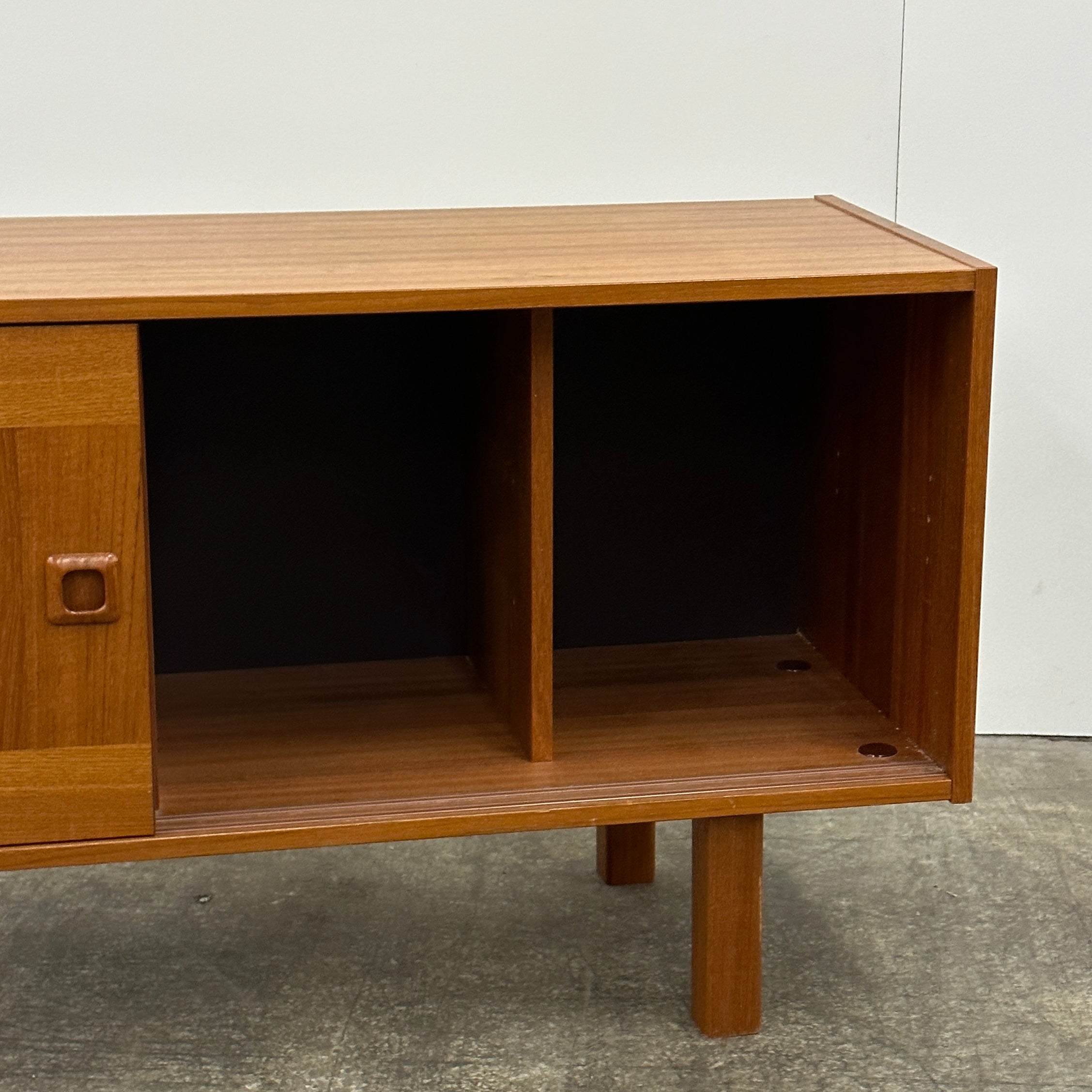 Teak Record Credenza by Domino Møbler