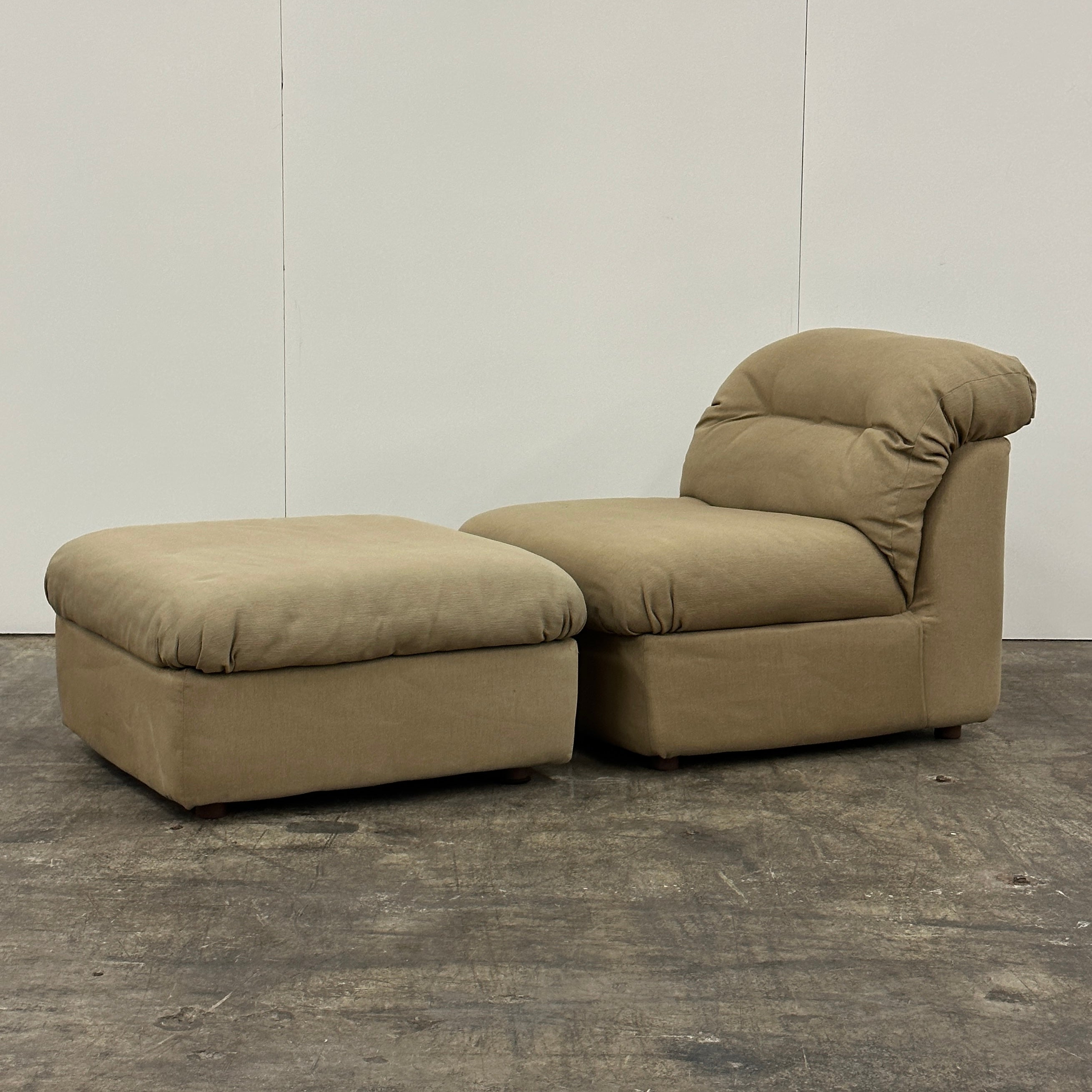 Postmodern Lounge Chair + Ottoman
