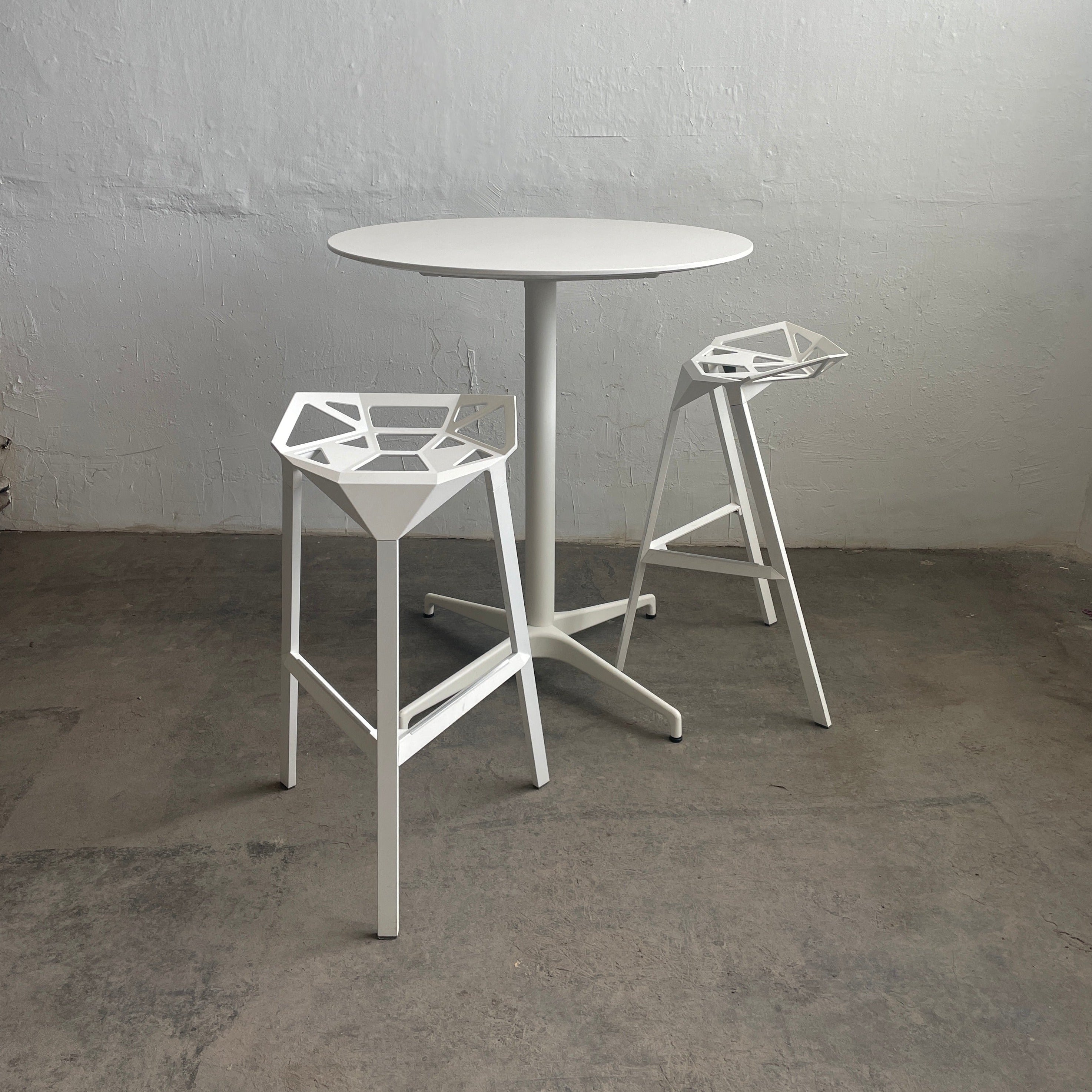 Magis Stool_One (2) + Herman Miller Standing Height Table (Set)