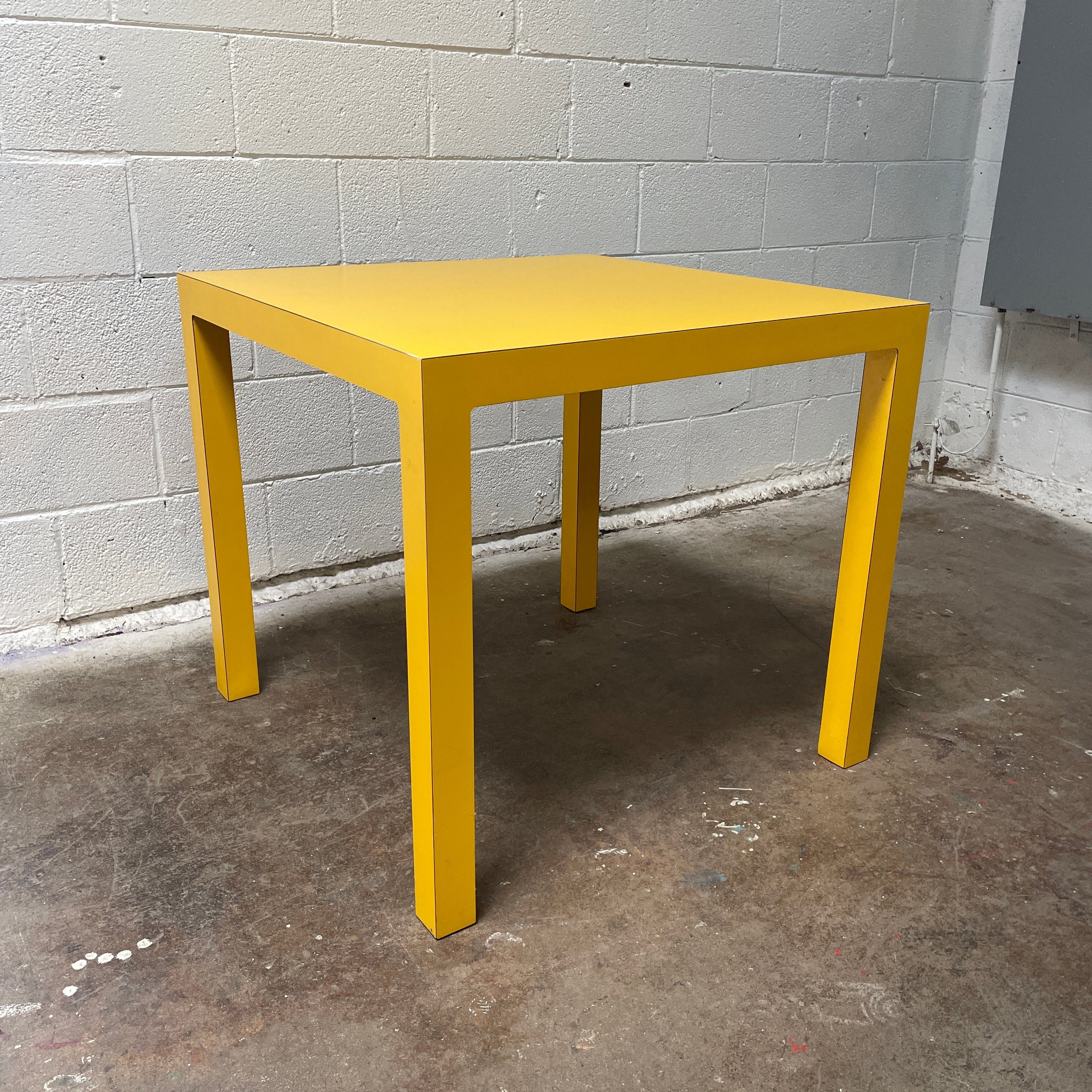 Yellow Laminate Dining Table