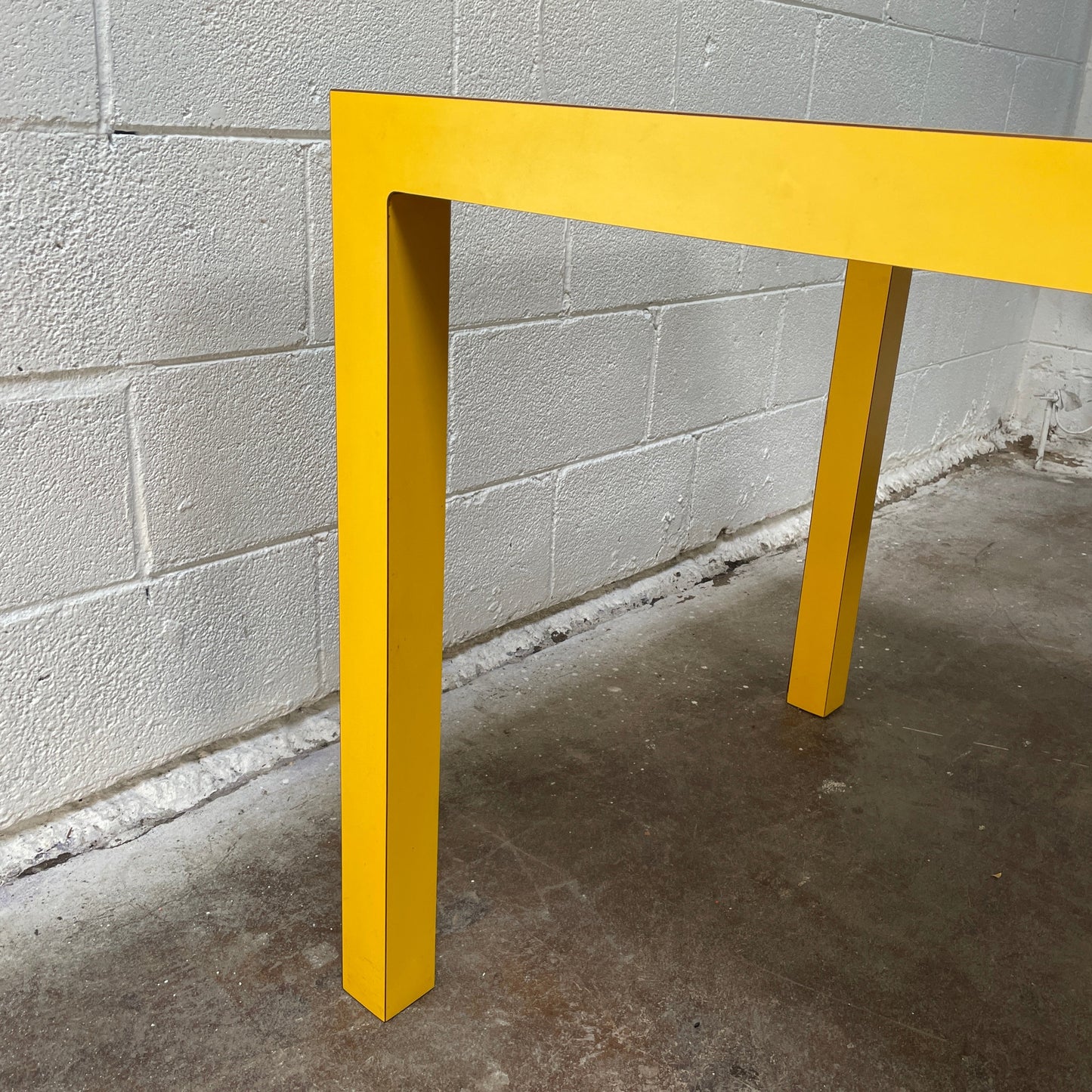 Yellow Laminate Dining Table