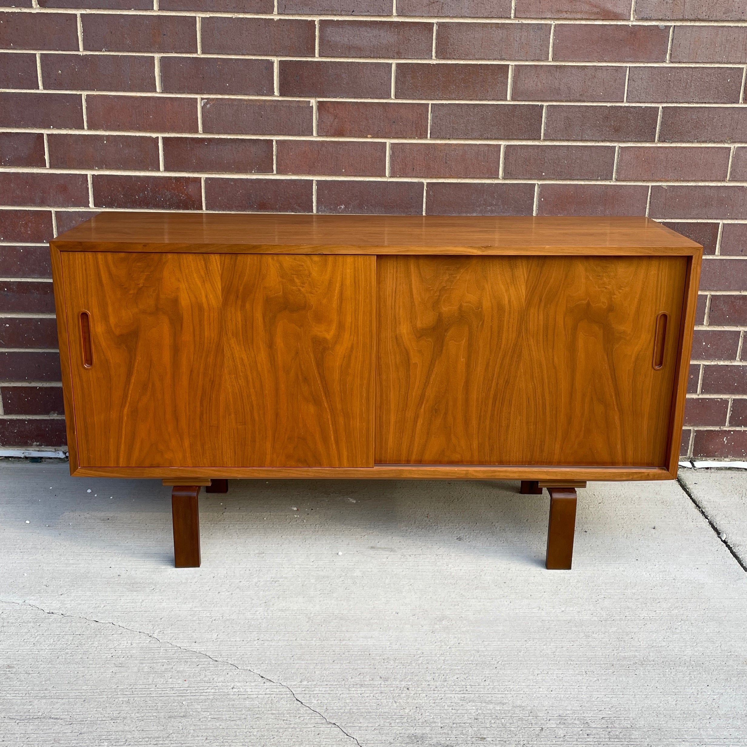 Danish Walnut Credenza/Media Cabinet