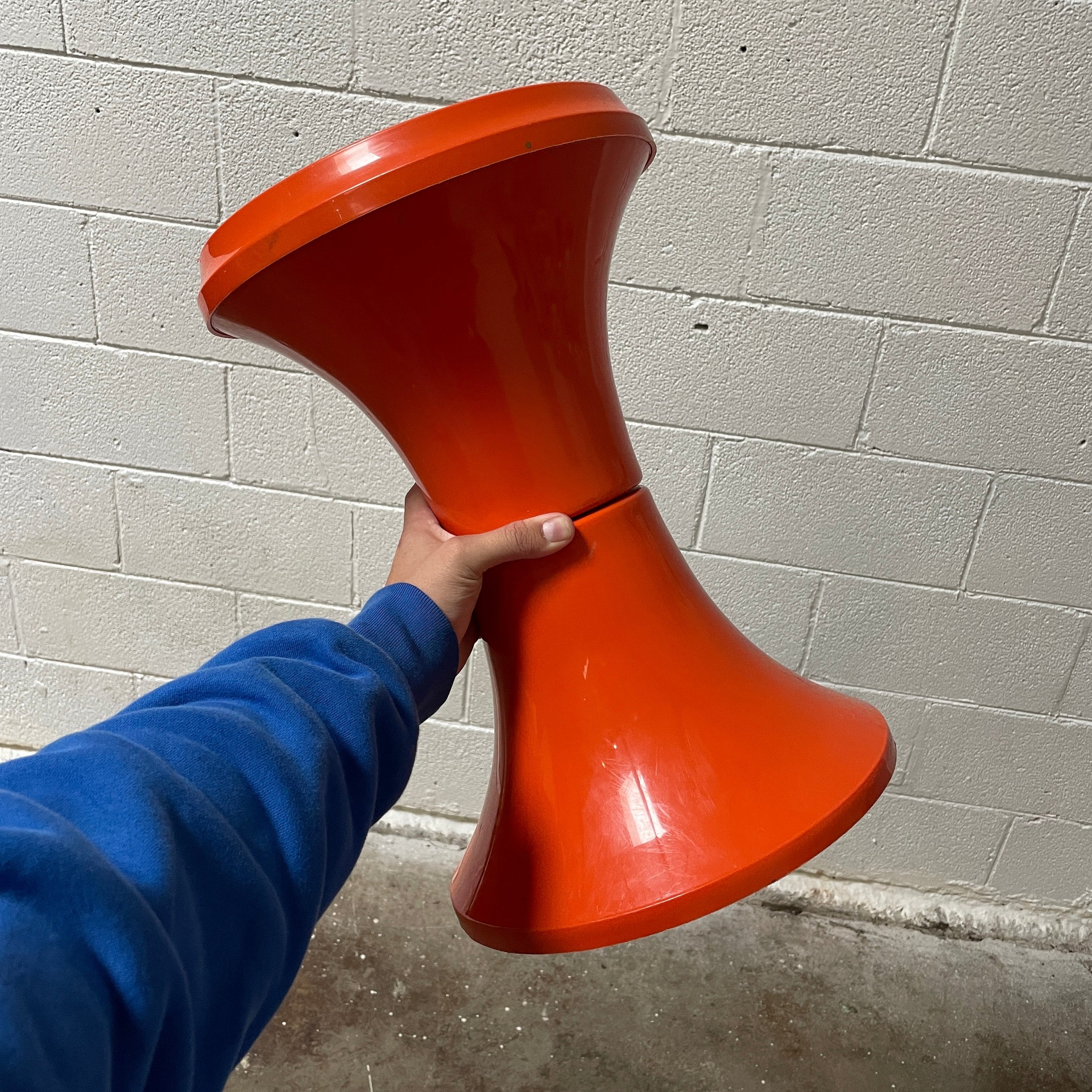 Orange Plastic Stool/Stand