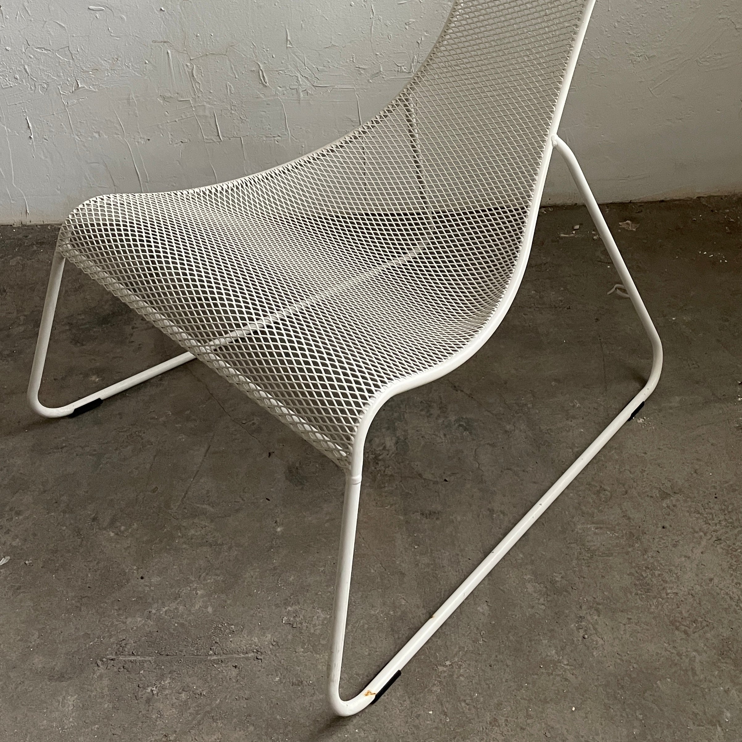 Tapered Wrought Iron Lounge Chair by Ikea