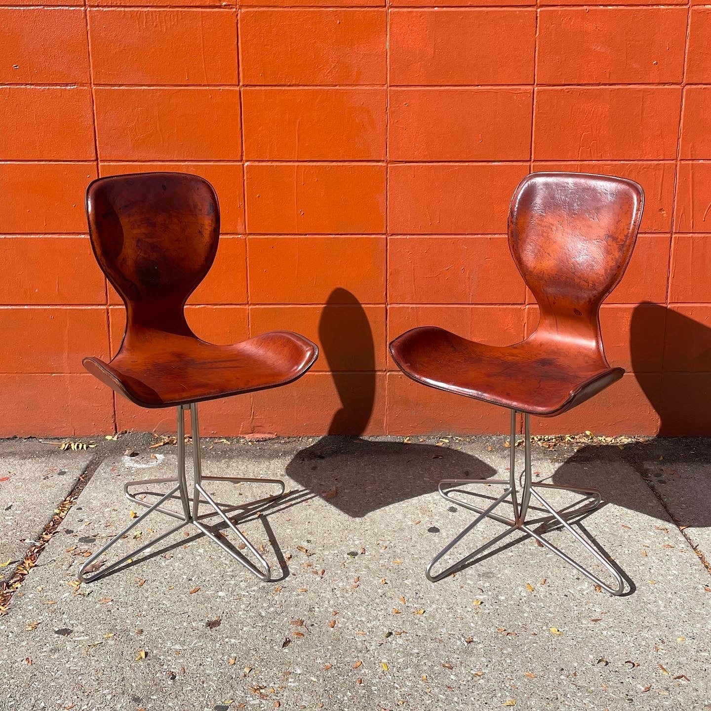 K2 Chairs by Adam Bottomley in Leather