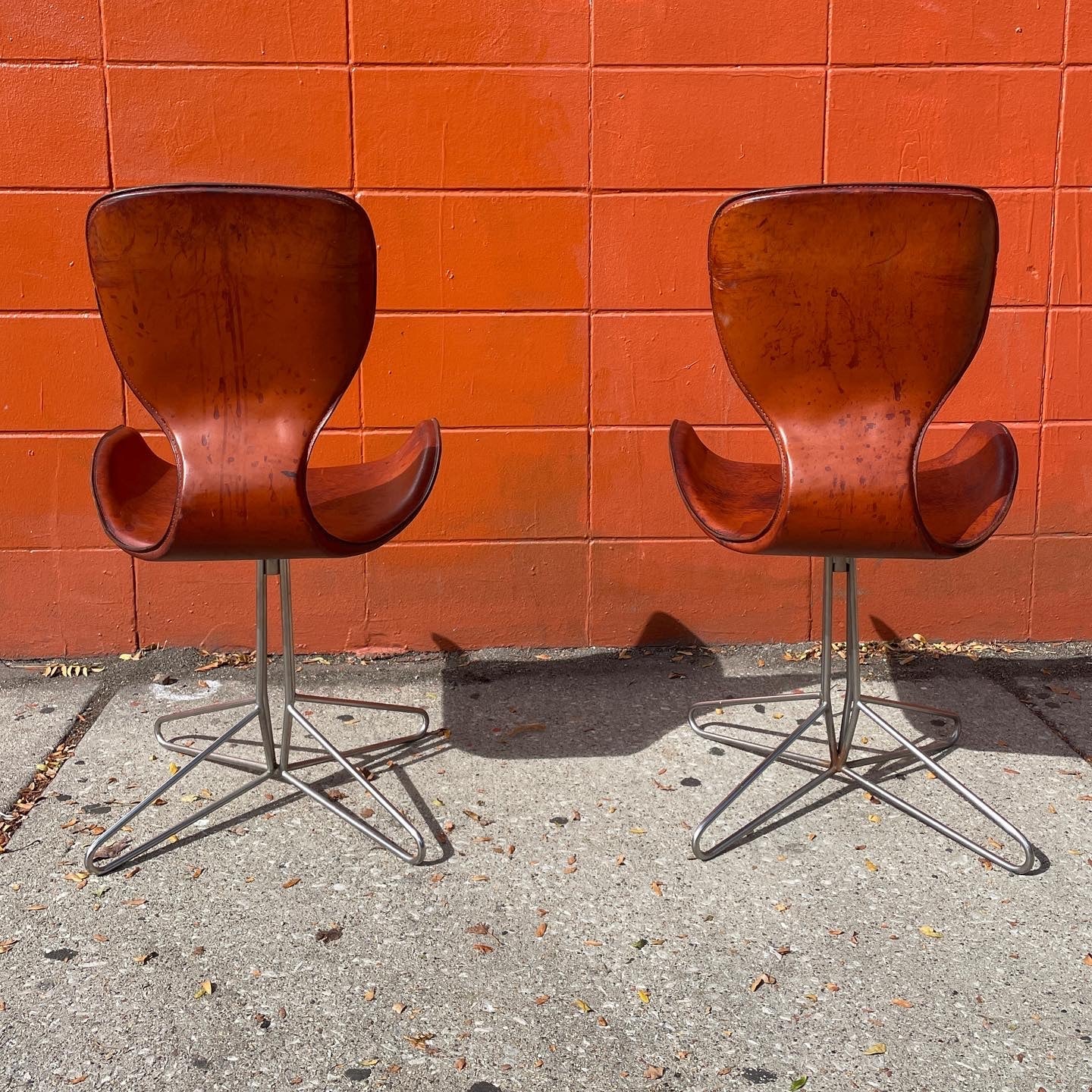 K2 Chairs by Adam Bottomley in Leather