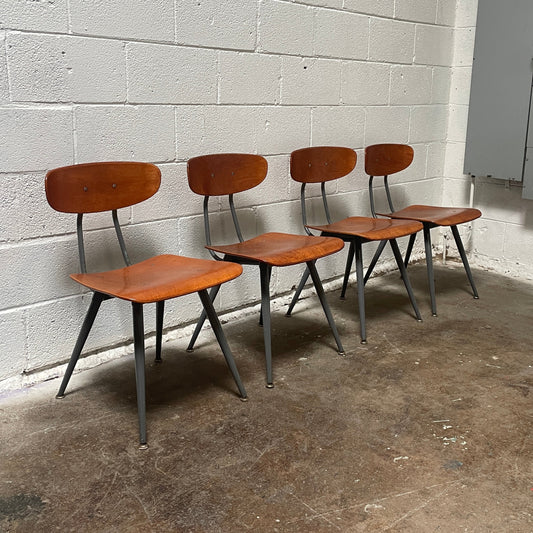 1950’s School Chairs by American Seating Corp in Birch (Set)