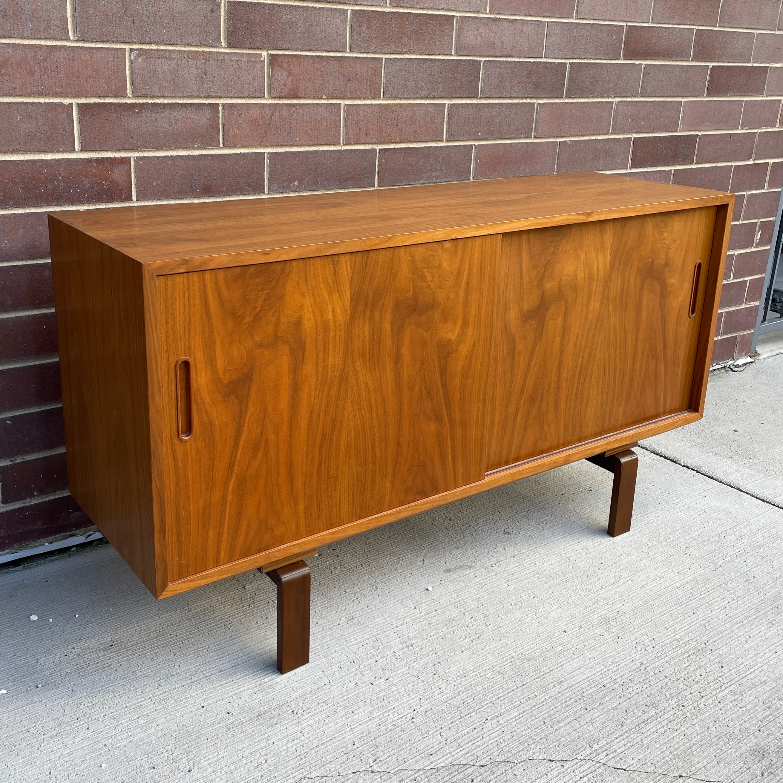 Danish Walnut Credenza/Media Cabinet