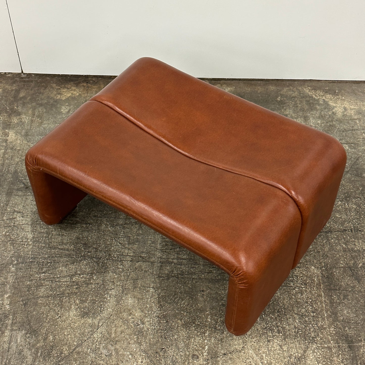 Leather Ottoman by Afra and Tobia Scarpa for B&B Italia