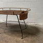Wicker/Wrought Iron Serving Cart by Salterini