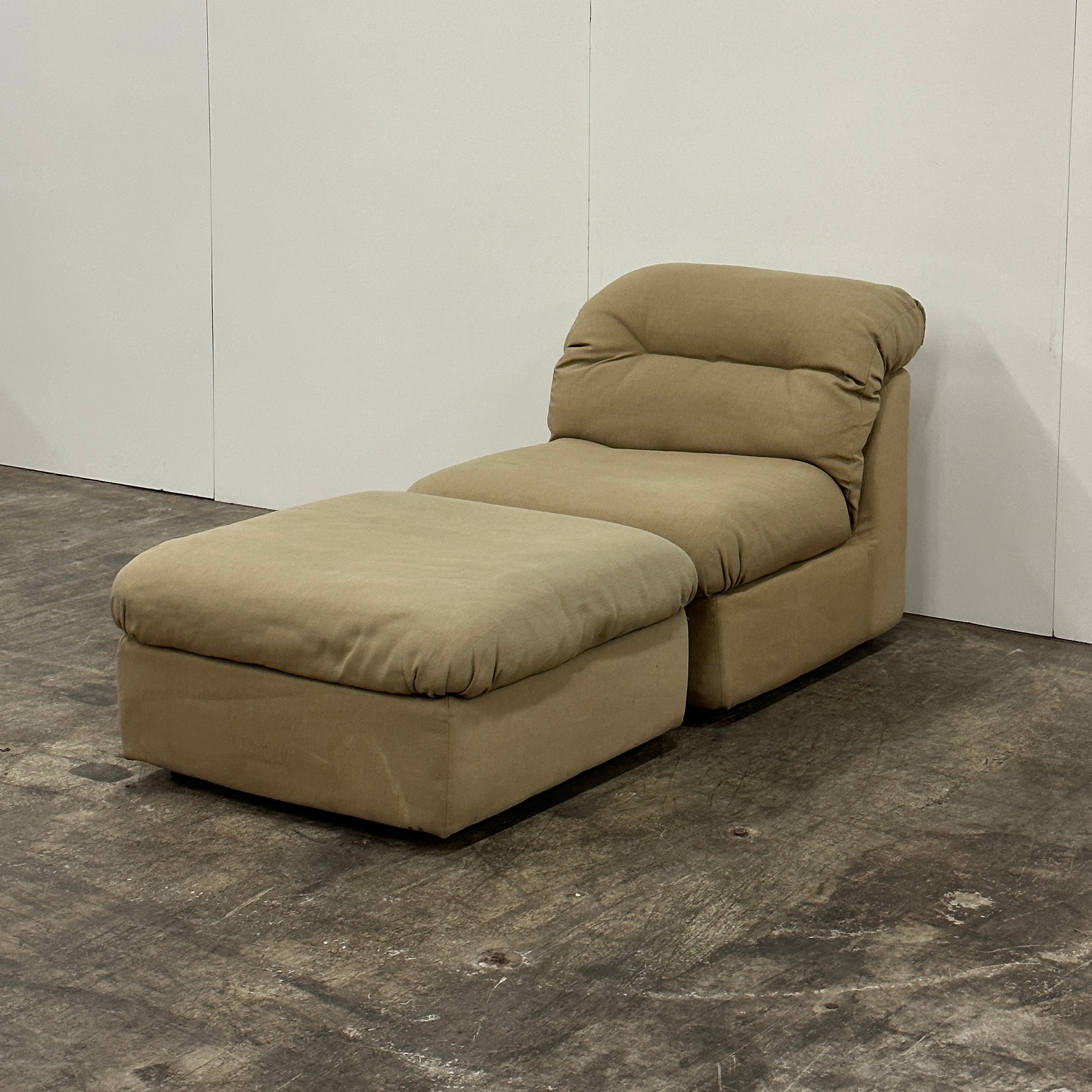 Postmodern Lounge Chair + Ottoman